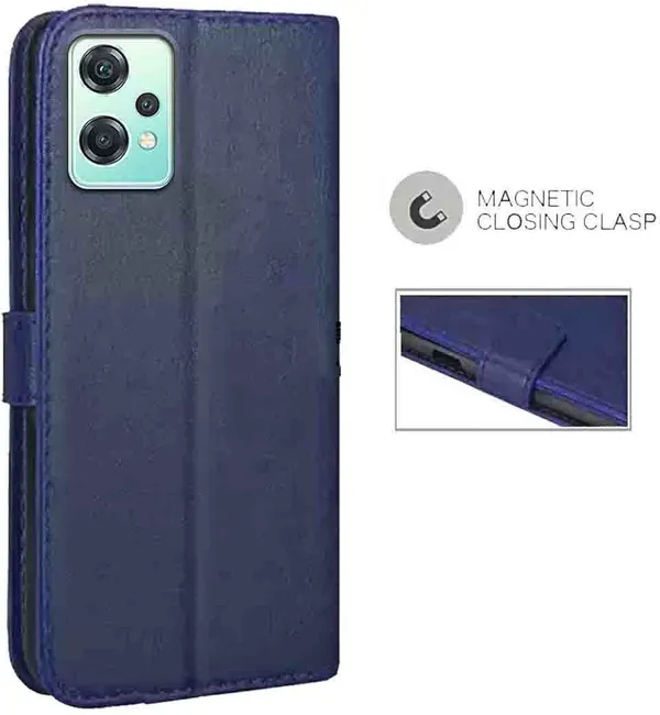 Blue_Artificial_Leather_OnePlus_Nord_CE_2_Lite_5G_Back_Cover