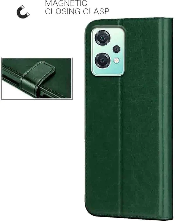 Green_Artificial_Leather_OnePlus_Nord_CE_2_Lite_5G_Back_Cover