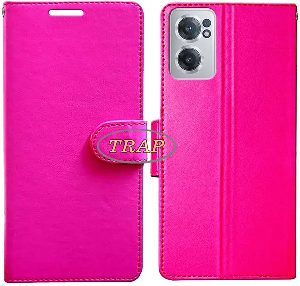 Pink_Artificial_Leather_OnePlus_Nord_CE_2_Back_Cover