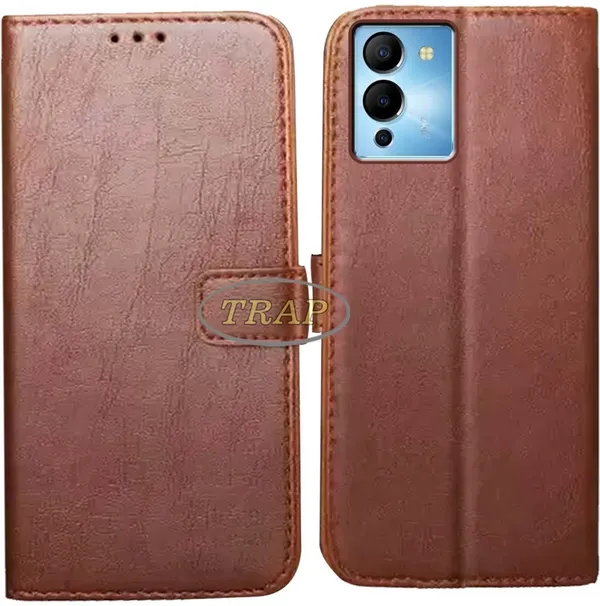 Brown_Artificial_Leather_Infinix_Note_12_Turbo_Back_Cover