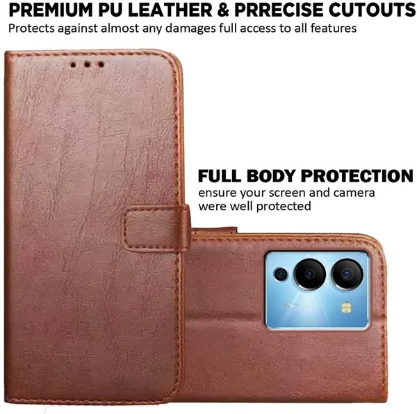 Brown_Artificial_Leather_Infinix_Note_12_Turbo_Back_Cover