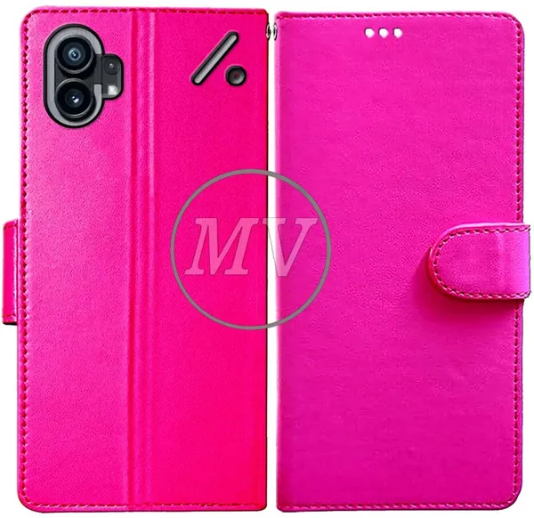 Pink_Artificial_Leather_Nothing_Phone_1_Back_Cover