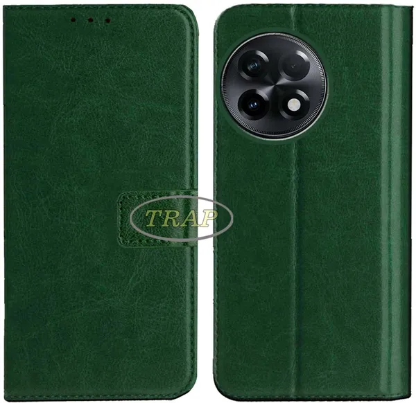 Green_Artificial_Leather_OnePlus_11R_Back_Cover