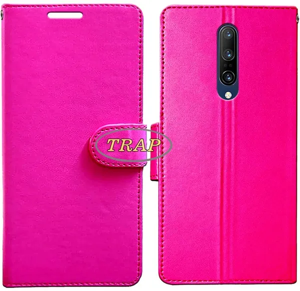 Pink_Artificial_Leather_OnePlus_7_Pro_Back_Cover