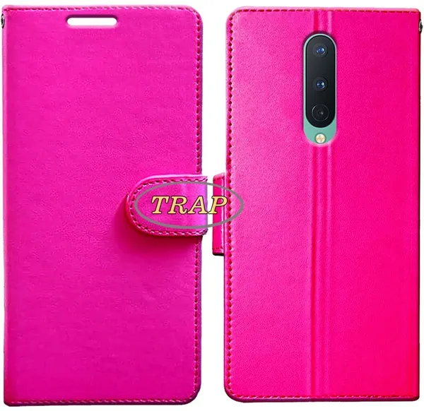 Pink_Artificial_Leather_OnePlus_8_Back_Cover
