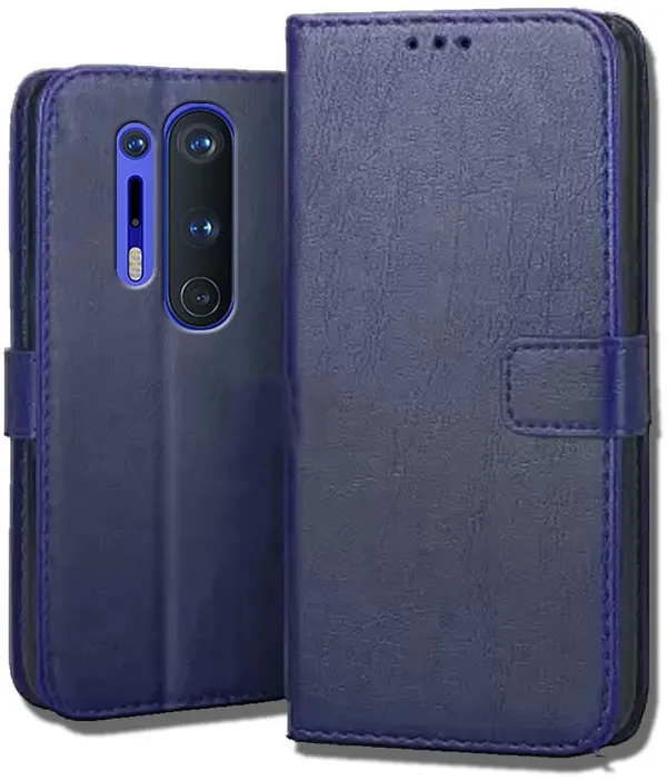 Blue_Leather_OnePlus_8_Pro_Flip_Cover