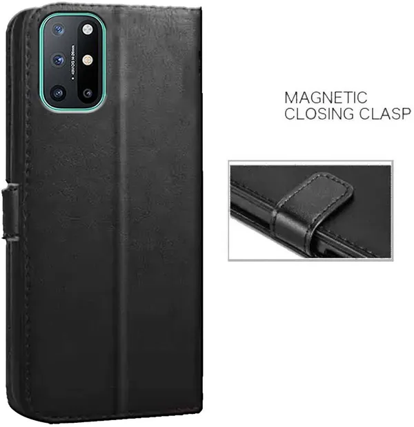 Black_Artificial_Leather_OnePlus_8T_Back_Cover