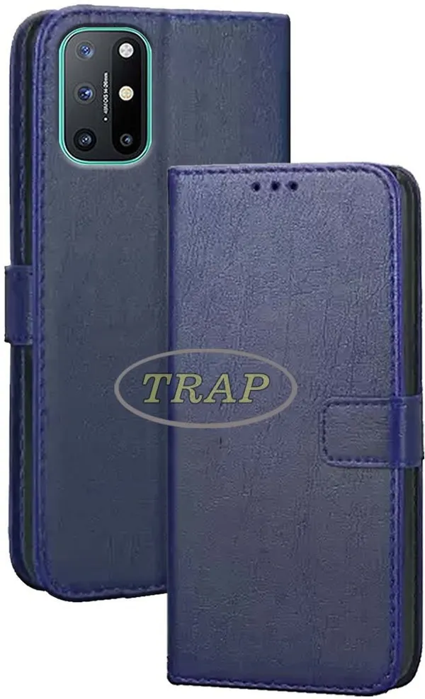 Blue_Artificial_Leather_OnePlus_8T_Back_Cover