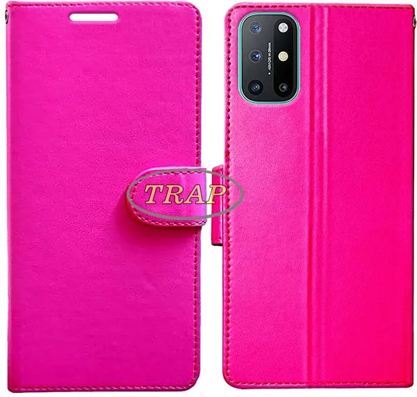 Pink_Artificial_Leather_OnePlus_8T_Back_Cover