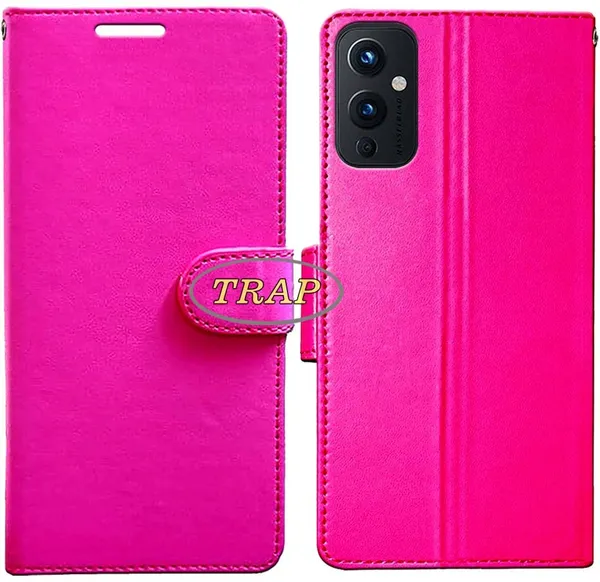 Pink_Artificial_Leather_OnePlus_9_Back_Cover