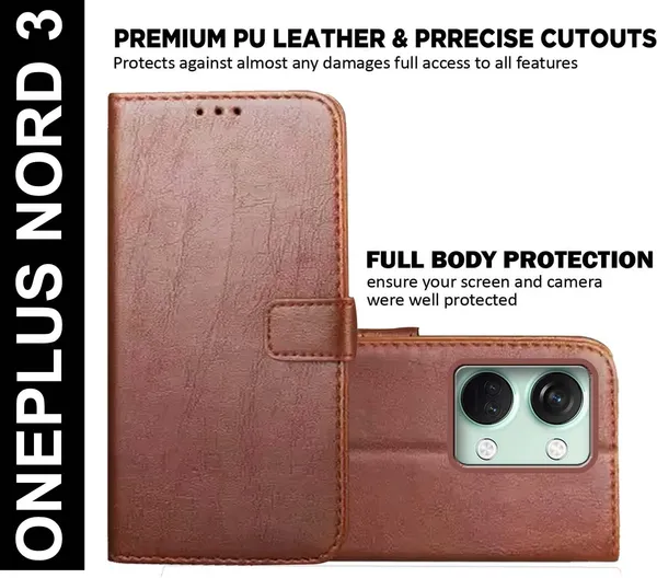 Brown_Artificial_Leather_OnePlus_Nord_3_Back_Cover