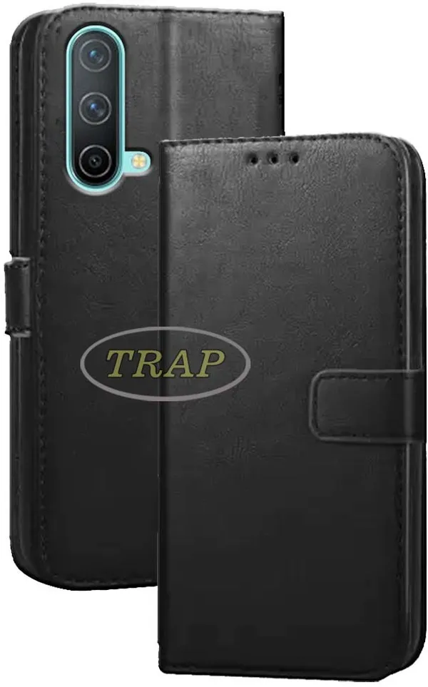 Black_Artificial_Leather_OnePlus_Nord_CE_5G_Back_Cover
