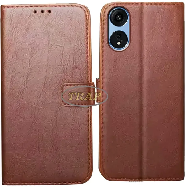 Brown_Artificial_Leather_Oppo_A1_Pro_Back_Cover