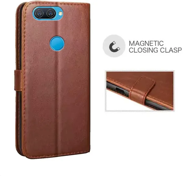 Brown_Artificial_Leather_Oppo_A12_Flip_Cover