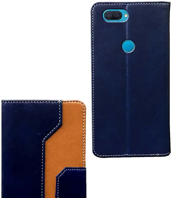 Multicolor_Artificial_Leather_Oppo_A12_Flip_Cover