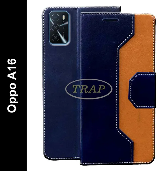 Multicolor_Artificial_Leather_Oppo_A16_Back_Cover