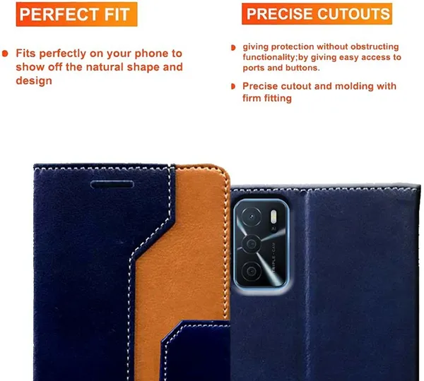 Multicolor_Artificial_Leather_Oppo_A16_Back_Cover