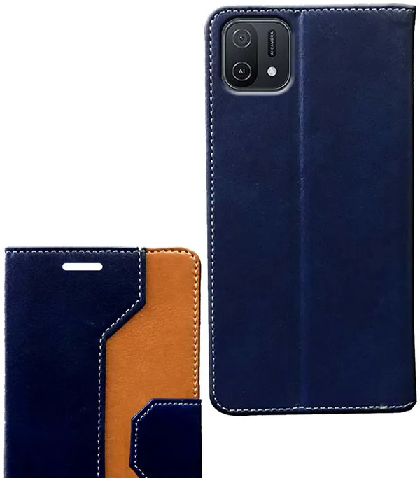 Multicolor_Artificial_Leather_Oppo_A16E_Back_Cover