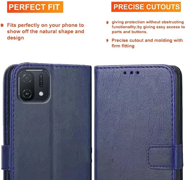 Blue_Artificial_Leather_Oppo_A16K_Back_Cover