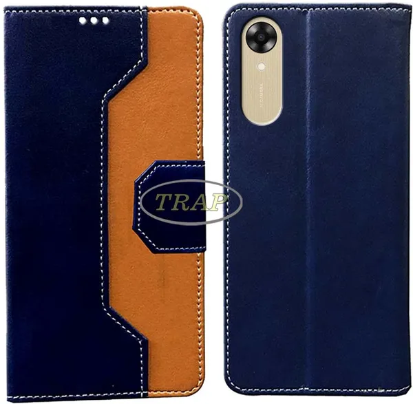 Multicolor_Artificial_Leather_Oppo_A17K_Back_Cover