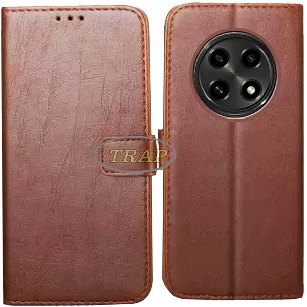 Brown_Artificial_Leather_Oppo_A2_Pro_Back_Cover