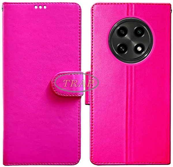 Pink_Artificial_Leather_Oppo_A2_Pro_Back_Cover