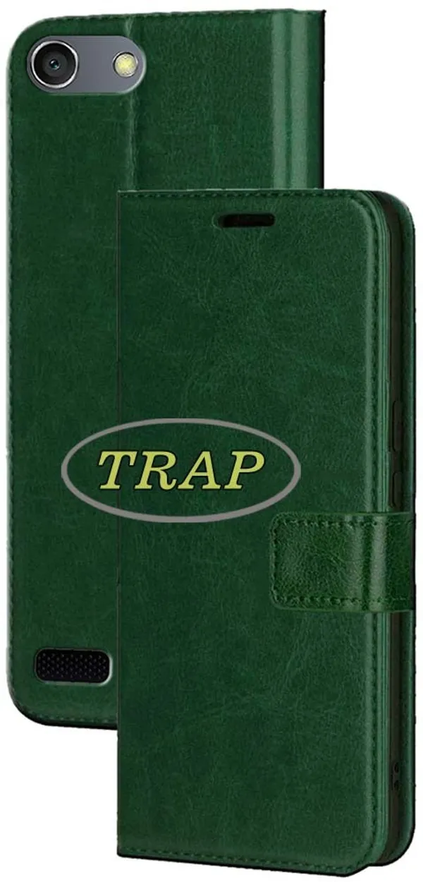 Green_Artificial_Leather_Oppo_A33F_Back_Cover
