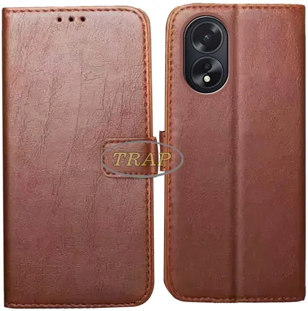 Brown_Artificial_Leather_Oppo_A38_Back_Cover