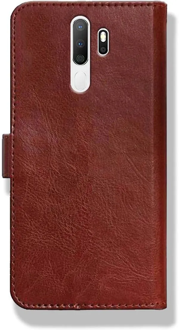 Brown_Leather_Oppo_A5_(2020)_Flip_Cover