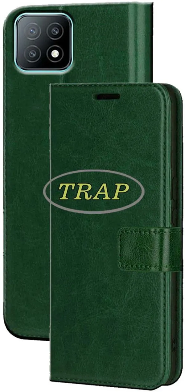 Green_Artificial_Leather_Oppo_A53_5G_Back_Cover