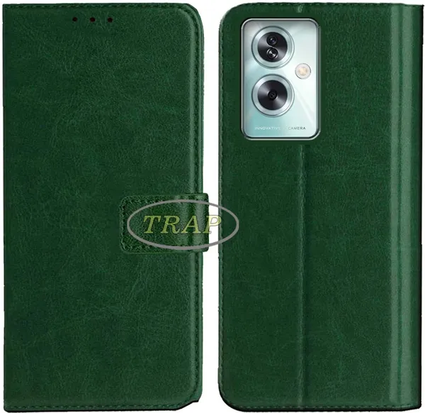 Green_Artificial_Leather_Oppo_A79_5G_Back_Cover