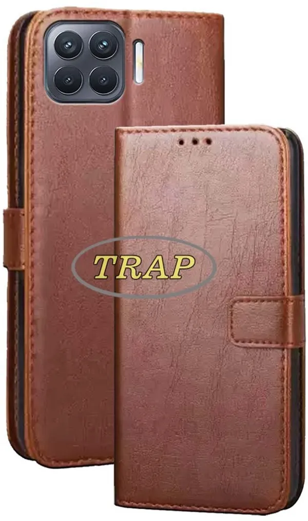 Brown_Artificial_Leather_Oppo_A93_5G_Back_Cover