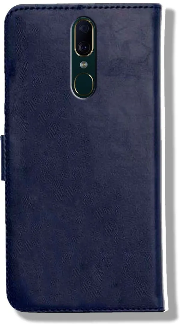 Blue_Leather_Oppo_F11_Flip_Cover