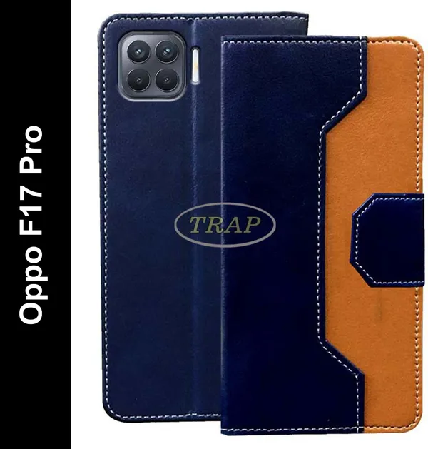Multicolor_Artificial_Leather_Oppo_F17_Pro_Flip_Cover