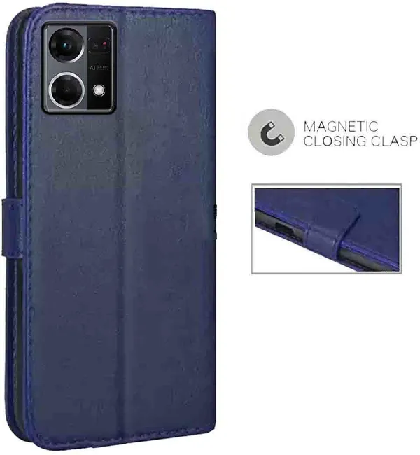 Blue_Artificial_Leather_Oppo_F21_Pro_Back_Cover
