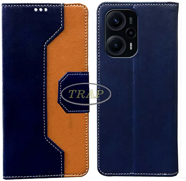 Multicolor_Artificial_Leather_Poco_F5_Flip_Cover