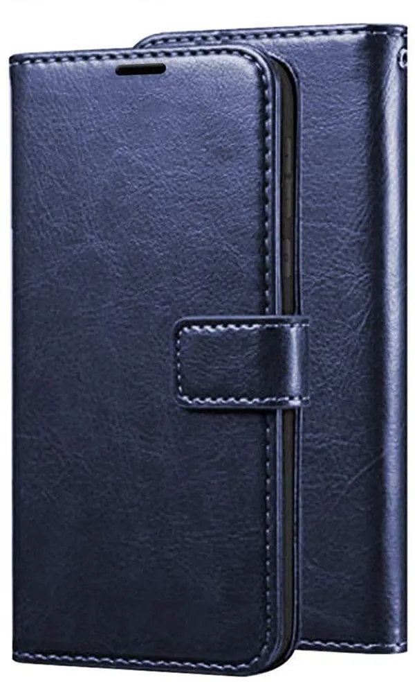 Blue_Leather_OPPO_F9_Pro_Flip_Cover
