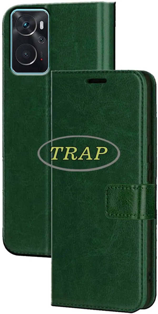 Green_Artificial_Leather_Oppo_K10_Back_Cover