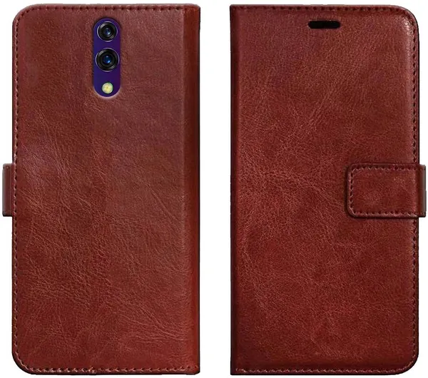 Brown_Leather_OPPO_K3_Flip_Cover