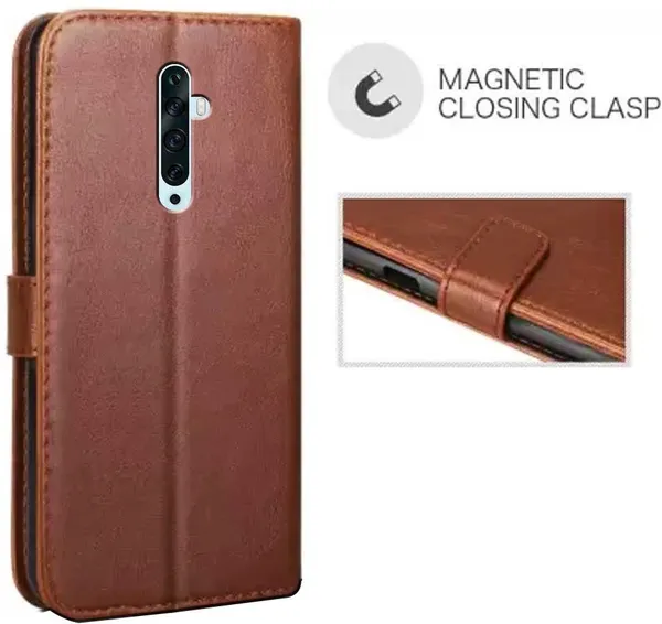 Brown_Leather_OPPO_Reno_2z&Oppo_Reno2_F_Flip_Cover