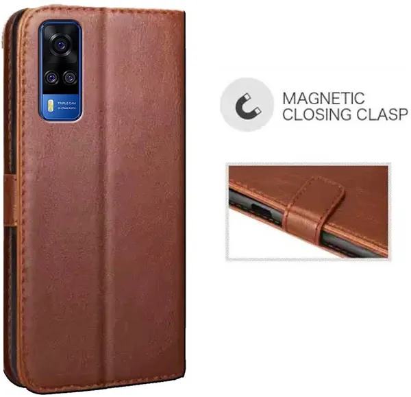 Brown_Artificial_Leather_Vivo_Y53S_Back_Cover
