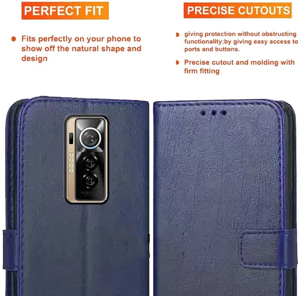 Blue_Artificial_Leather_Tecno_Phantom_X_Back_Cover