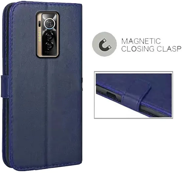 Blue_Artificial_Leather_Tecno_Phantom_X_Back_Cover