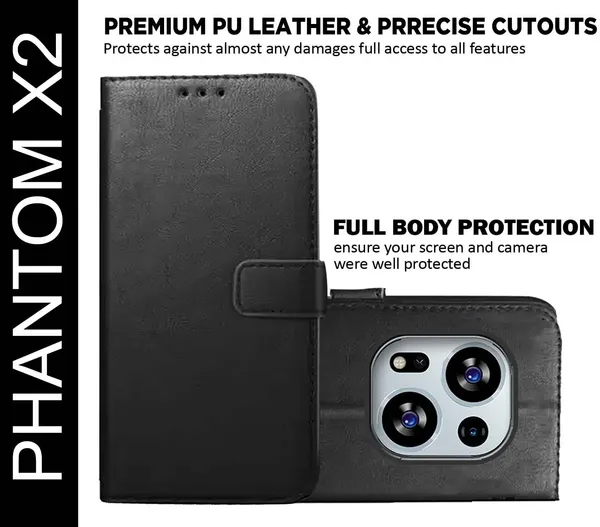 Black_Artificial_Leather_Phantom_X2_Back_Cover