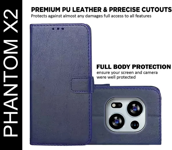 Blue_Artificial_Leather_Phantom_X2_Back_Cover