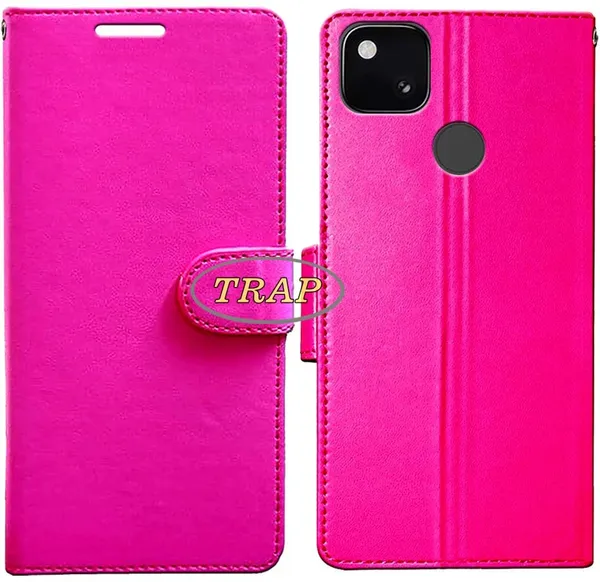 Pink_Artificial_Leather_Google_Pixel_4A_Back_Cover