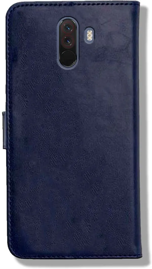 Blue_Leather_POCO_F1_Flip_Cover