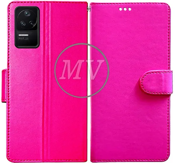 Pink_Artificial_Leather_Poco_F4_5G_Back_Cover