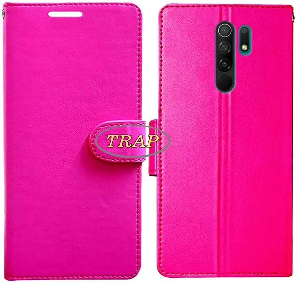 Pink_Artificial_Leather_Poco_M2_Back_Cover