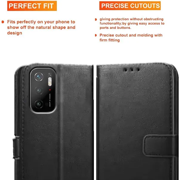 Black_Artificial_Leather_Poco_M3_Pro_5G&Poco_M3_Pro_5G_(M2103K19PG)_Flip_Cover